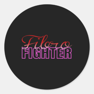 Adesivo Redondo Fibromialgia Fibro Fighter Sensibilização