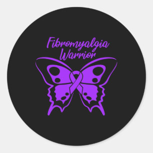 Adesivo Redondo Fibromialgia Guerreira Fibro-Sensibilização Mantei