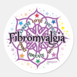 Adesivo Redondo Fibromialgia Lotus