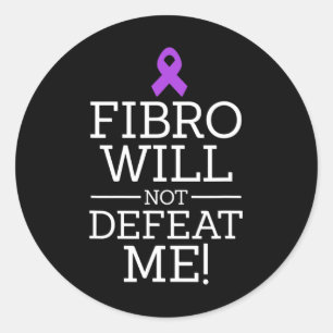 Adesivo Redondo Fibromialgia Sensibilização Fibro Guerreiro Não Va