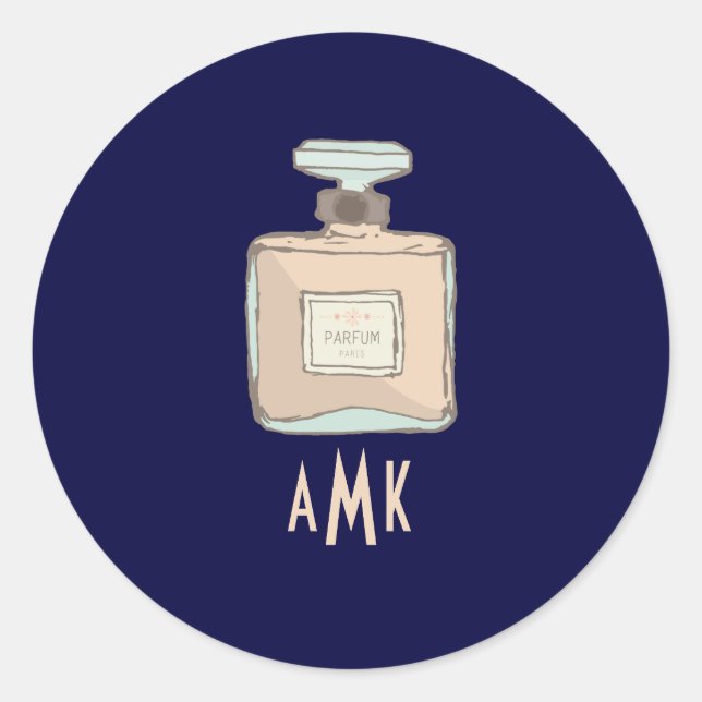 Adesivo Redondo Ficheiro de Ilustração de Garrafa de Envelope Parf (Frente)