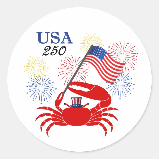 Adesivo Redondo Fiddler's Fourth Stickers (select a size) (Frente)