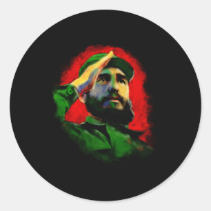 Adesivo Redondo Fidel Castro