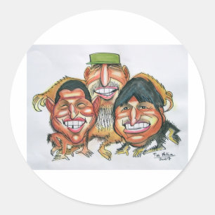 Adesivo Redondo Fidel Castro, Hugo Chavez, moral do evo