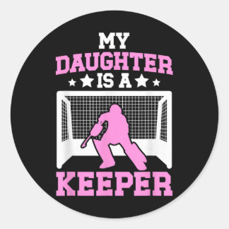 Adesivo Redondo Field Hockey Keeper Mom Of A Field Hockey Goalie M