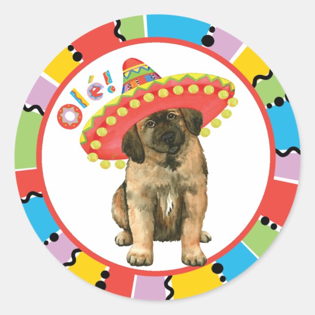 Adesivo Redondo Fiesta Leonberger (Frente)