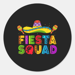 Adesivo Redondo Fiesta Squad Cinco De Mayo - Combinação Familiar M