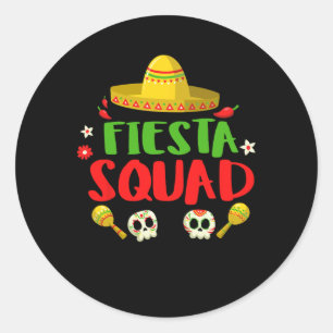 Adesivo Redondo Fiesta Squad Cinco De Mayo Gift Mens E W Mexicanos