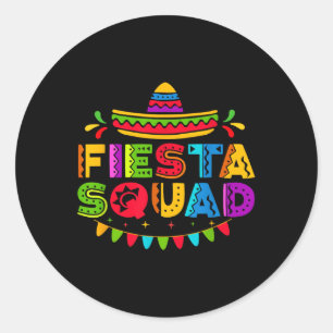 Adesivo Redondo Fiesta Squad Cinco De Mayo Partido Mexicano 5 De M