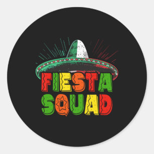 Adesivo Redondo Fiesta Squad Family Matching Cinco De Mayo 1