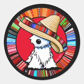 Adesivo Redondo Fiesta Westie Classic Round Sticker