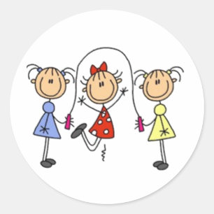 Adesivo Redondo Figura do ponteiro de salto