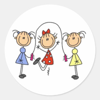 Adesivo Redondo Figura do ponteiro de salto