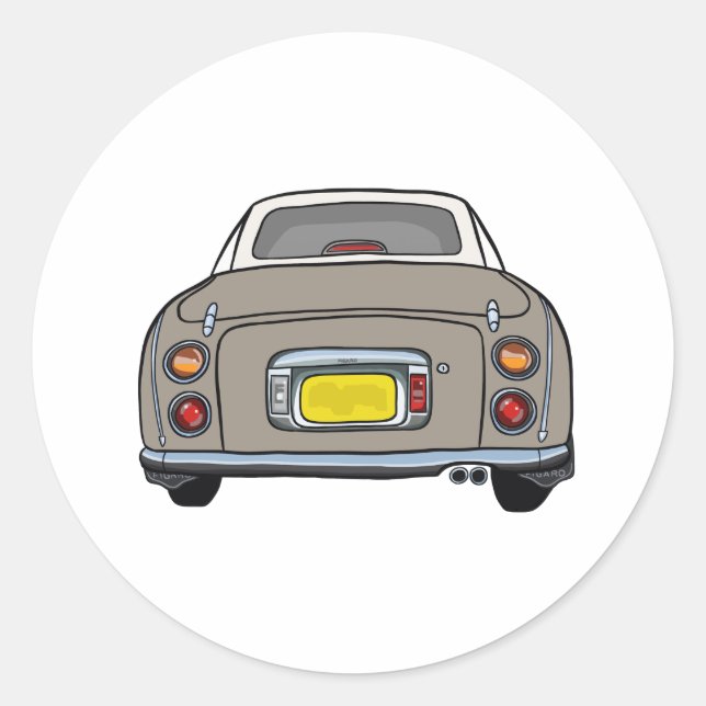 Adesivo Redondo Figuras Topaz Mist Figaro Car Garage Scrapbook (Frente)