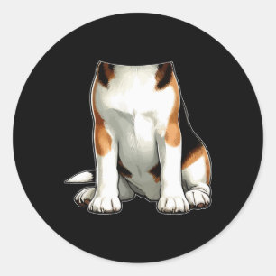 Adesivo Redondo Figurino de Animais do Halloween Cozinhar Beagle C