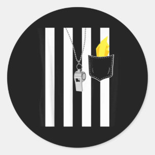 Adesivo Redondo Figurino de futebol pronto para a pena