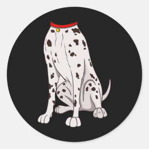 Adesivo Redondo Figurino Engraçado Para O Cachorro De Halloween