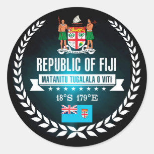 Adesivo Redondo Fiji