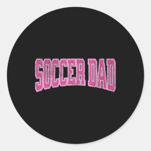 Adesivo Redondo Filha Futebol Feminino Pé Proud Futebol Pai Pai