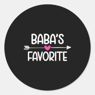 Adesivo Redondo Filho(a) Favorito(a) do Babá Engraçado(a) Eu Sou o