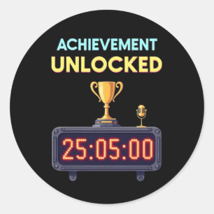 Adesivo Redondo Filibuster Champion 2025 - Achievement Unlocked