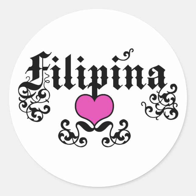 Adesivo Redondo filipina (Frente)