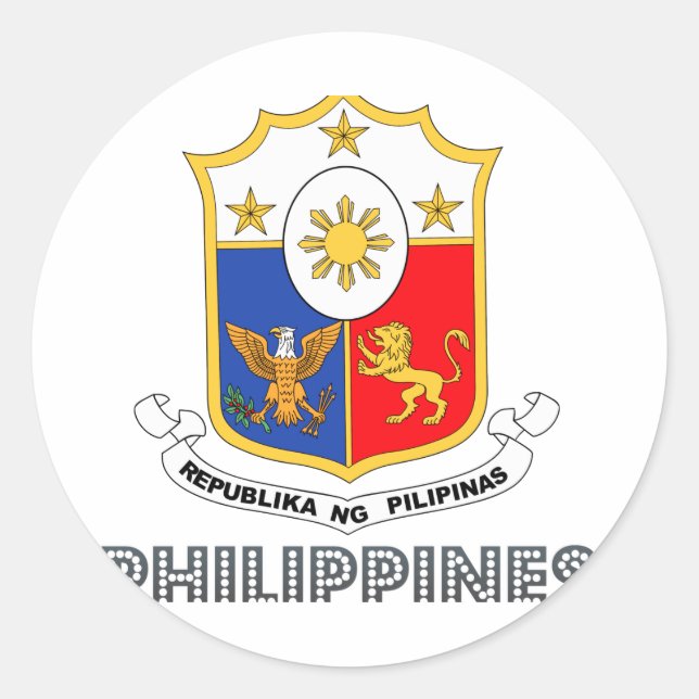 Adesivo Redondo Filipina Emblem (Frente)
