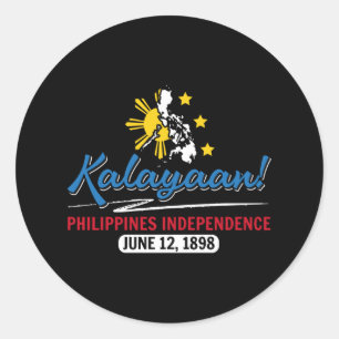 Adesivo Redondo Filipinas - Dia da Independência do Kalayan