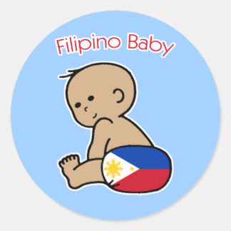 Adesivo Redondo Filipino Baby