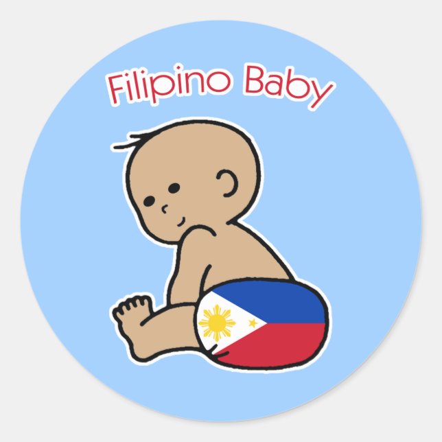 Adesivo Redondo Filipino Baby (Frente)