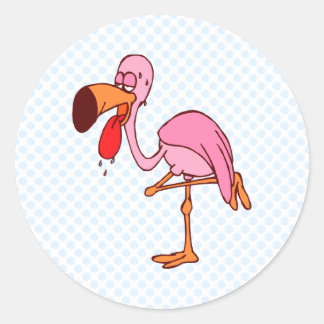 Adesivo Redondo Fillip Flamingo