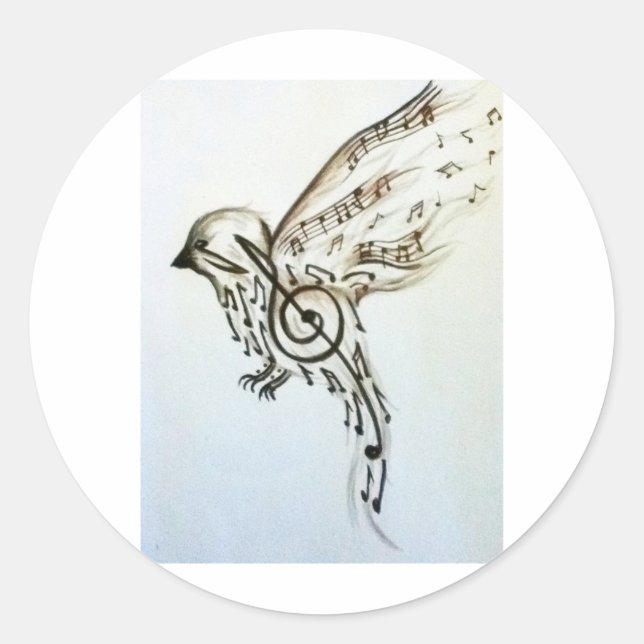 Adesivo Redondo Filmes de música (Frente)