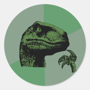 Adesivo Redondo Filosoraptor vazio