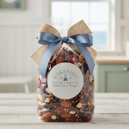 Adesivo Redondo Fim de Semana de Garotas no Lago Clássico para Des