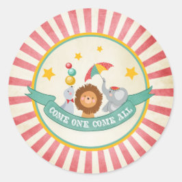 Adesivo Redondo Fim do Partido do Circo - Marca o Carnaval