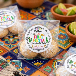 Adesivo Redondo Final Fiesta Mexicana Bachelorette Party Favor