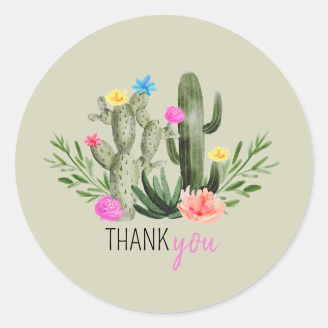 Adesivo Redondo Final Fiesta Thank you Stickers (Frente)