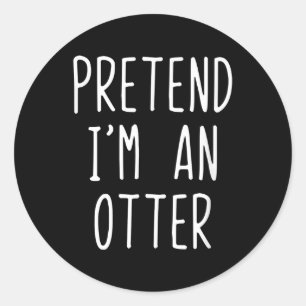 Adesivo Redondo Fingir-Me Um Figurino Mais Longo  Fácil De Hallow