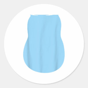 Adesivo Redondo Finja o cão Alienígena Figurino Halloween Cachorro