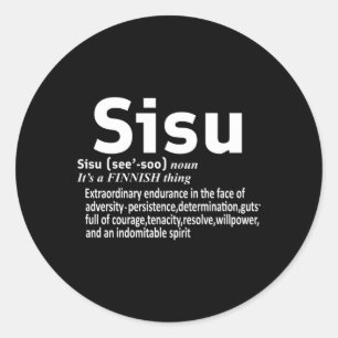Adesivo Redondo Finlandês Sisufinland Sisufinns Sisusisu Definição