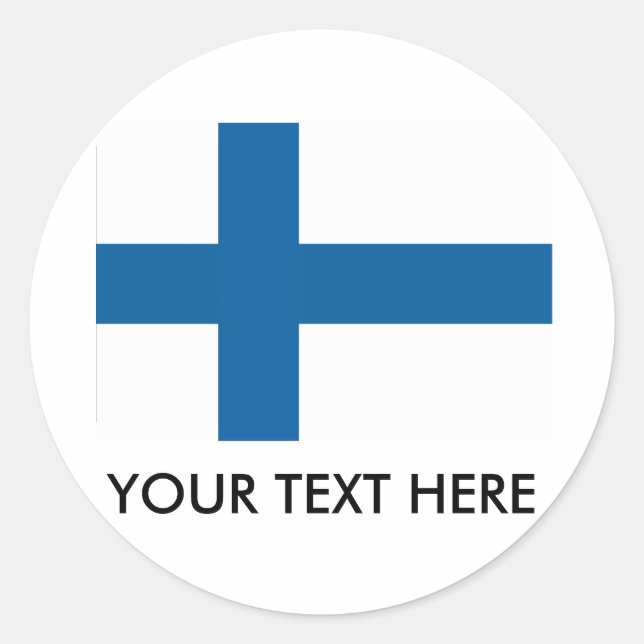 Adesivo Redondo Finlândia (Frente)