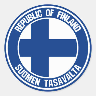 Adesivo Redondo Finlândia Round Emblem