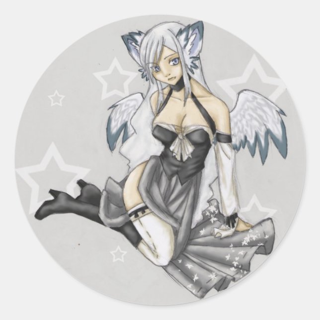 Adesivo Redondo Fiore Stickers (Frente)