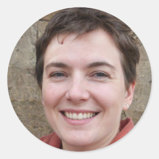 Adesivo Redondo Fique Aventurado, Meu Amigo