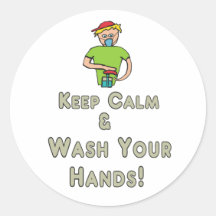 Fique calmo e lave suas mãos