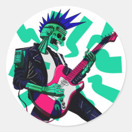 Adesivo Redondo Fique elétrico