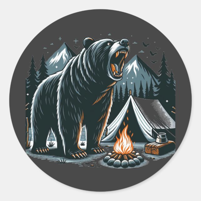 Adesivo Redondo Fique fora da minha casa (Frente)