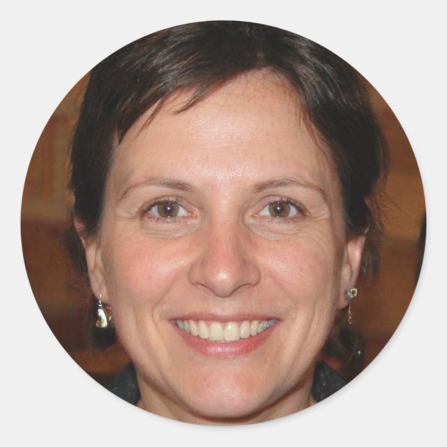 Adesivo Redondo Fique Forte, Mantenha-Se Positivo (Frente)