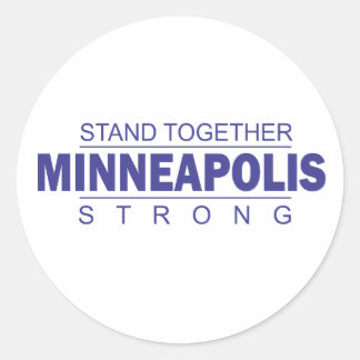Adesivo Redondo Fique Junto Minneapolis