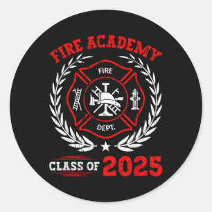 Adesivo Redondo Fire Academy Cl De Graduação 2025 Futura Luta Cont